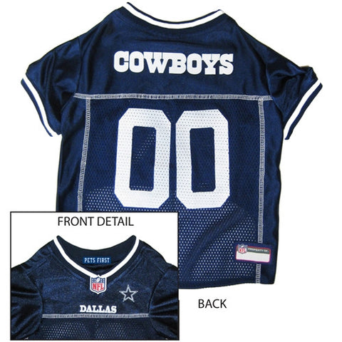 Dallas Cowboys Dog Jersey - White Trim